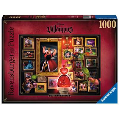 RAVENSBURGER - Puzzle -1000p : Villainous - Reine de Coeur 