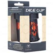 QWORKSHOP - Dice Cups - Flying Dragon Black & Red Leather 